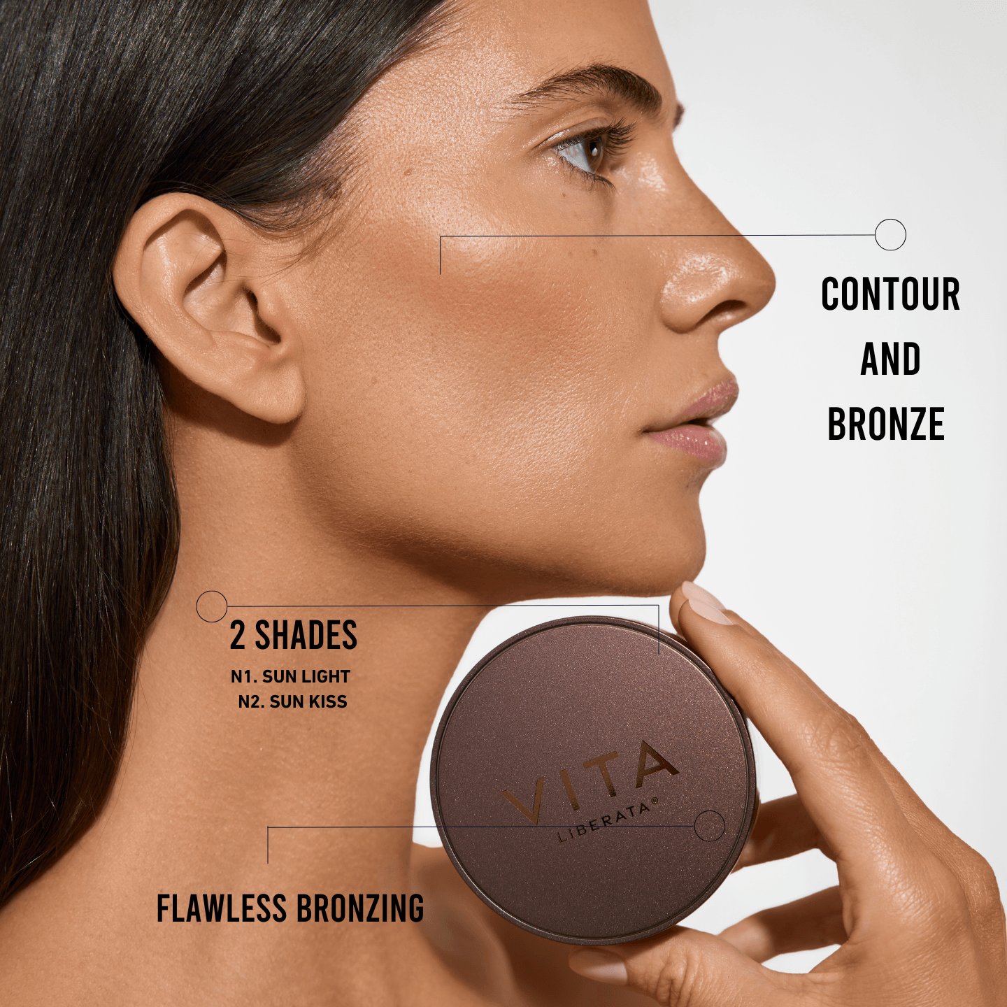 SUN LIGHT SCULPT AND BRONZE SET