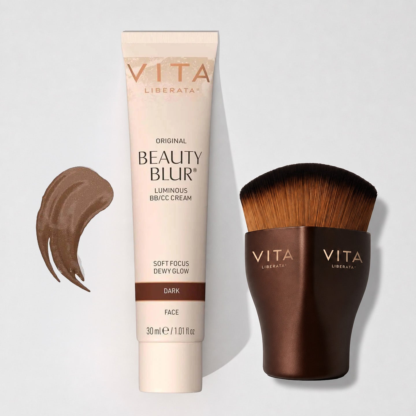 SADA BEAUTY BLUR A ŠTĚTCE NA OBLIČEJ: TMAVÁ