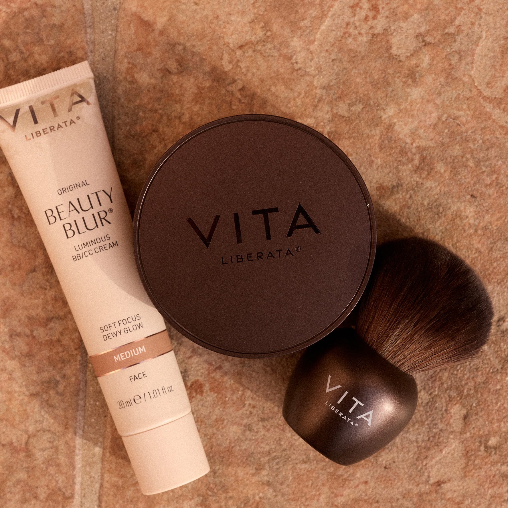 DEWY GLOW & BRONZE SET – MEDIUM